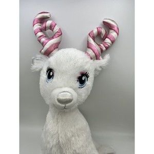 Build a Bear Plush 15" Glisten Reindeer With Candy Cane Antlers Christmas Sparkl